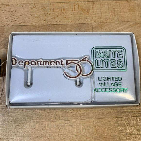 Dept 56 Brite Lites Red Department 56 Animated Sign Village Accessory - 1997 - Picture 6 of 6